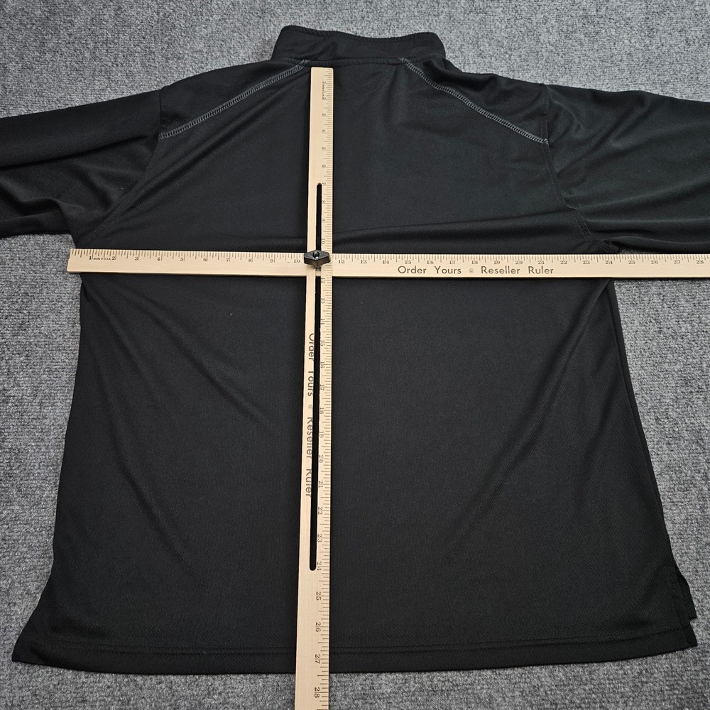 Fitgers Duluth Minnesota Pullover Mens Large Black 1/4‎ Zip Performance Brewery - Picture 6 of 8